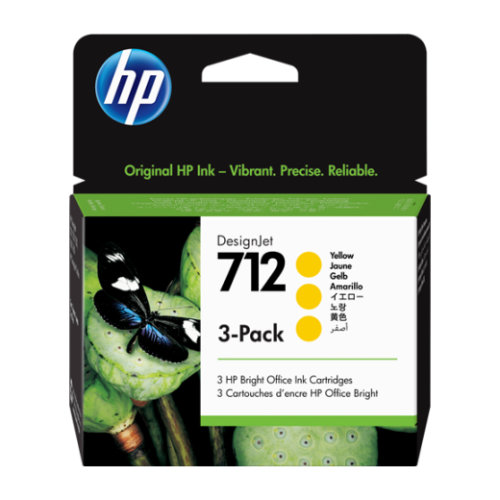 Cartucce HP 712 TRIPACK GIALLO 3ED79A