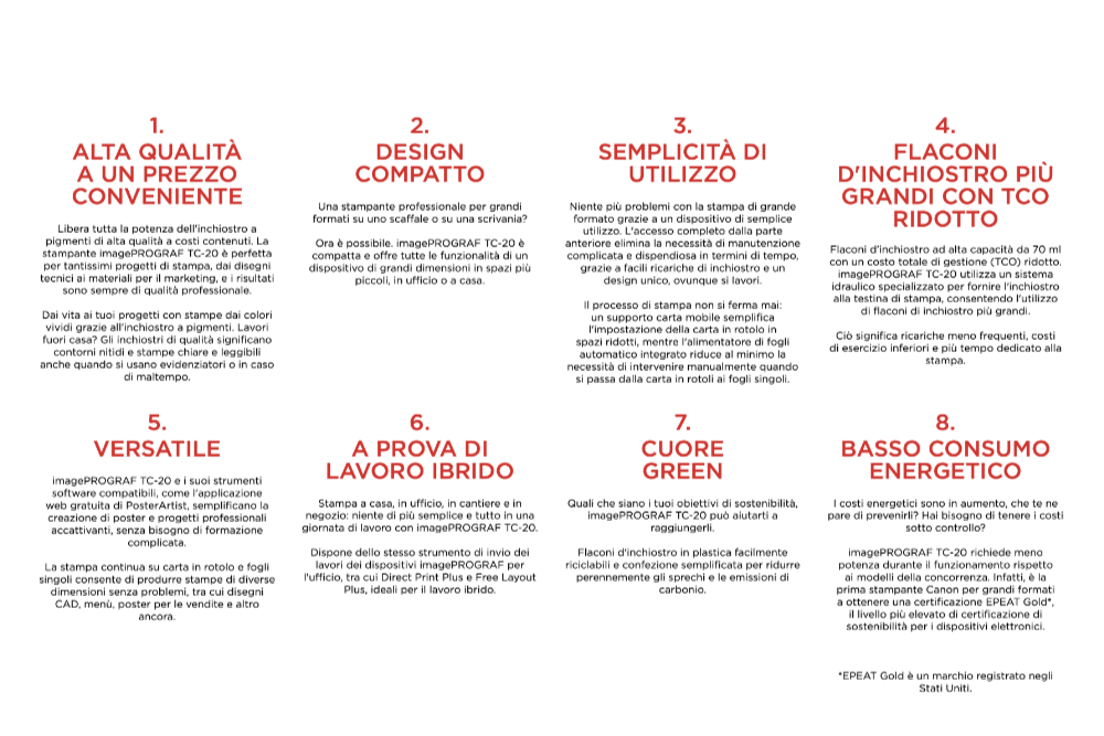 Nuovo Plotter Canon imagePROGRAF TC-21 Nuovo Plotter Canon imagePROGRAF TC-21